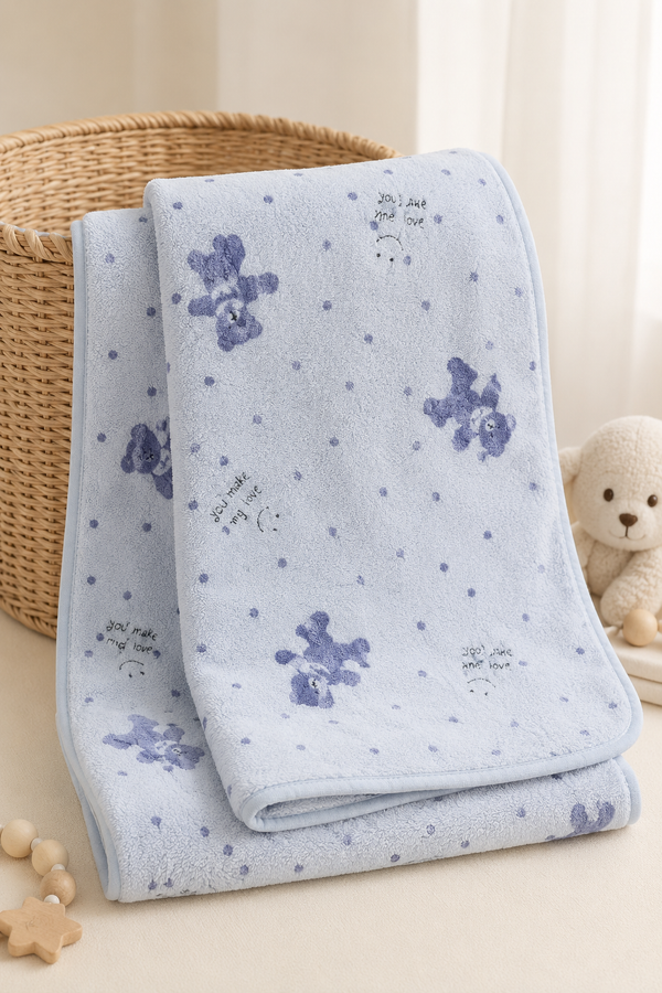 Blue Bear Towels - Soft Knit Cotton