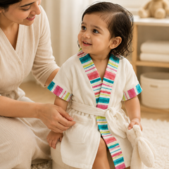 Bathrobe Towel - Feather Blue