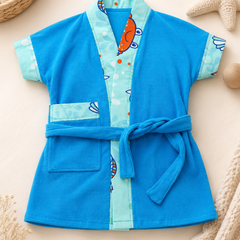 Bathrobe Towel -Blue Sea