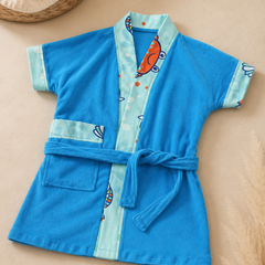 Bathrobe Towel -Blue Sea