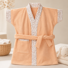 Bathrobe Towel -Peach Cute