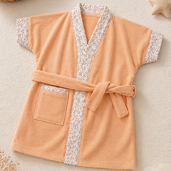 Bathrobe Towel -Peach Cute
