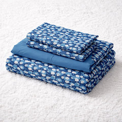 Kradyl Kroft Kids 3 Pcs Bedding Set with Removable Covers | Duvet, Pillow and Lumbar Pillow with 100% Cotton Covers - Clouds