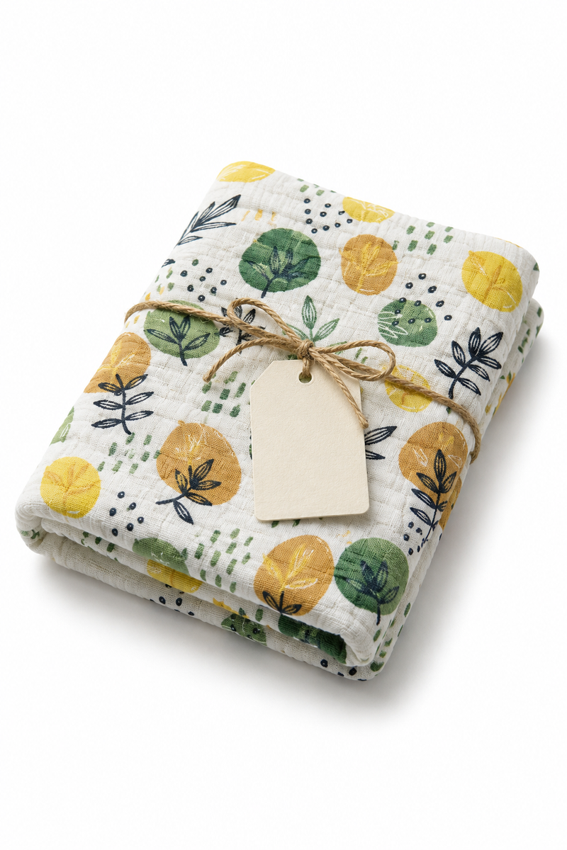Muslin Swaddle for Infants 100 X 120 Cms - Lemonade