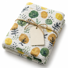 Muslin Swaddle for Infants 100 X 120 Cms - Lemonade