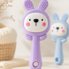 Kradyl Kroft Teether for Baby | Musical Rattle Teethers for 3 to 24 Months | Silicone Rattle Teether | BPA-Free for Easy Teething | Jhunjuna, Baby Feeding Toys