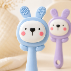 Kradyl Kroft Teether for Baby | Musical Rattle Teethers for 3 to 24 Months | Silicone Rattle Teether | BPA-Free for Easy Teething | Jhunjuna, Baby Feeding Toys