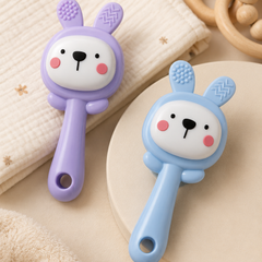 Kradyl Kroft Teether for Baby | Musical Rattle Teethers for 3 to 24 Months | Silicone Rattle Teether | BPA-Free for Easy Teething | Jhunjuna, Baby Feeding Toys