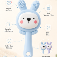 Kradyl Kroft Teether for Baby | Musical Rattle Teethers for 3 to 24 Months | Silicone Rattle Teether | BPA-Free for Easy Teething | Jhunjuna, Baby Feeding Toys
