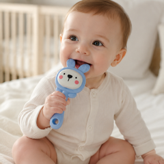 Kradyl Kroft Teether for Baby | Musical Rattle Teethers for 3 to 24 Months | Silicone Rattle Teether | BPA-Free for Easy Teething | Jhunjuna, Baby Feeding Toys