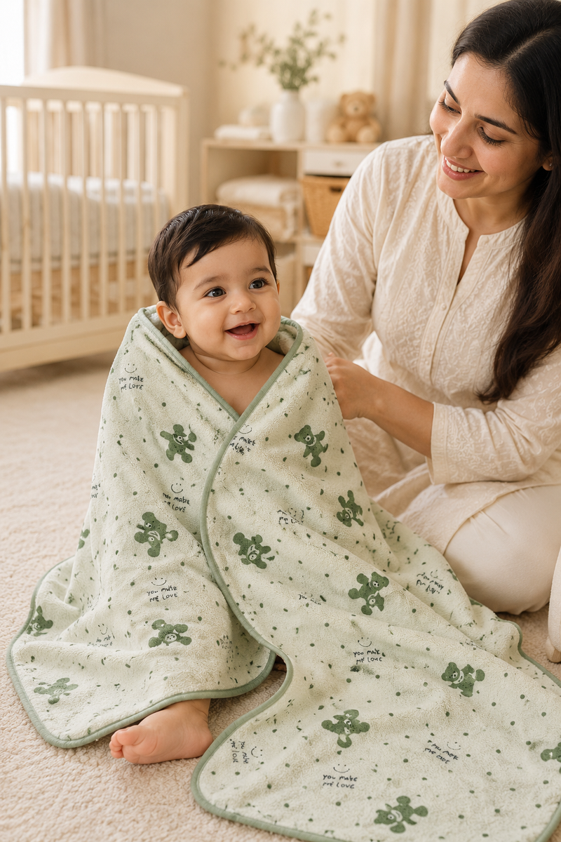 Blue Bear Towels - Soft Knit Cotton