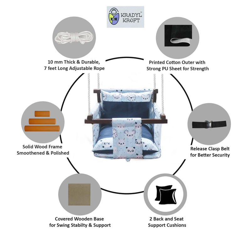 Koala - Baby Swing | Jhula | Wooden Base