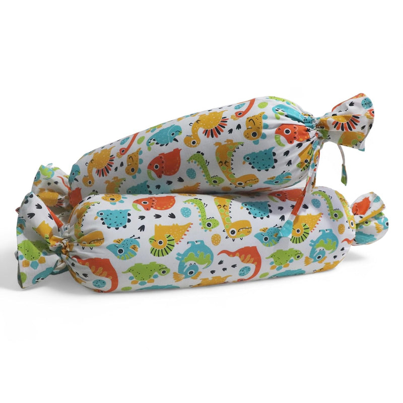 Cute Dinos - Set of 2 Side Pillows for Kids above 12 Years