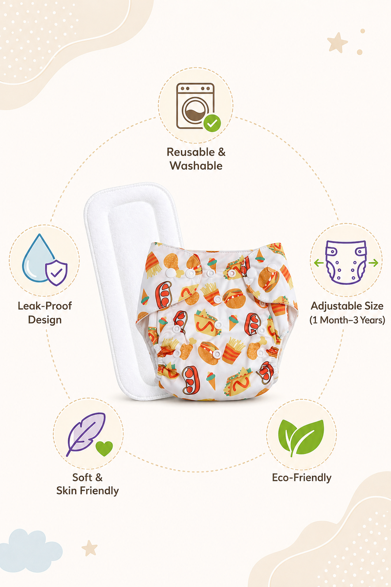 Adjustable Reusable Diaper Pant - McDees