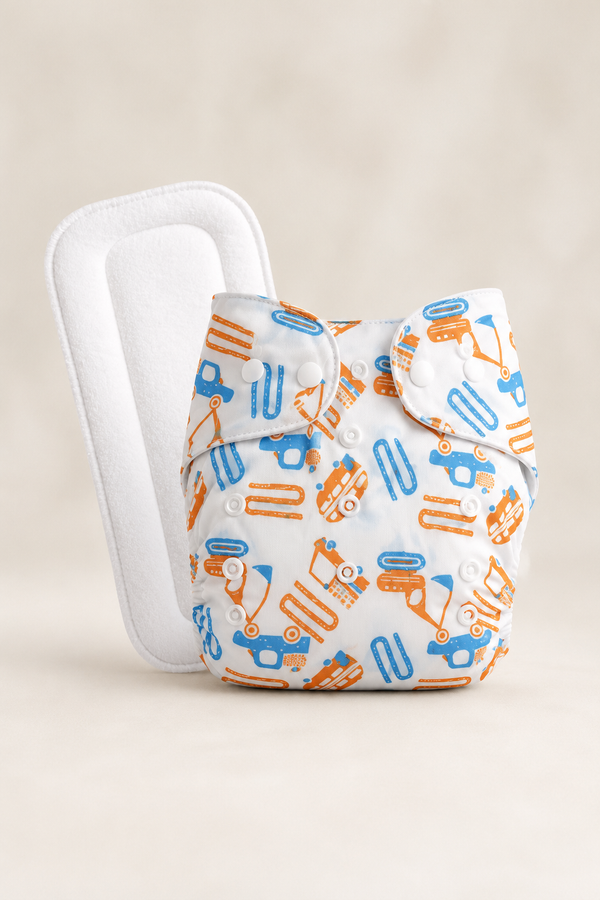 Adjustable Reusable Diaper Pant - Zag Cars