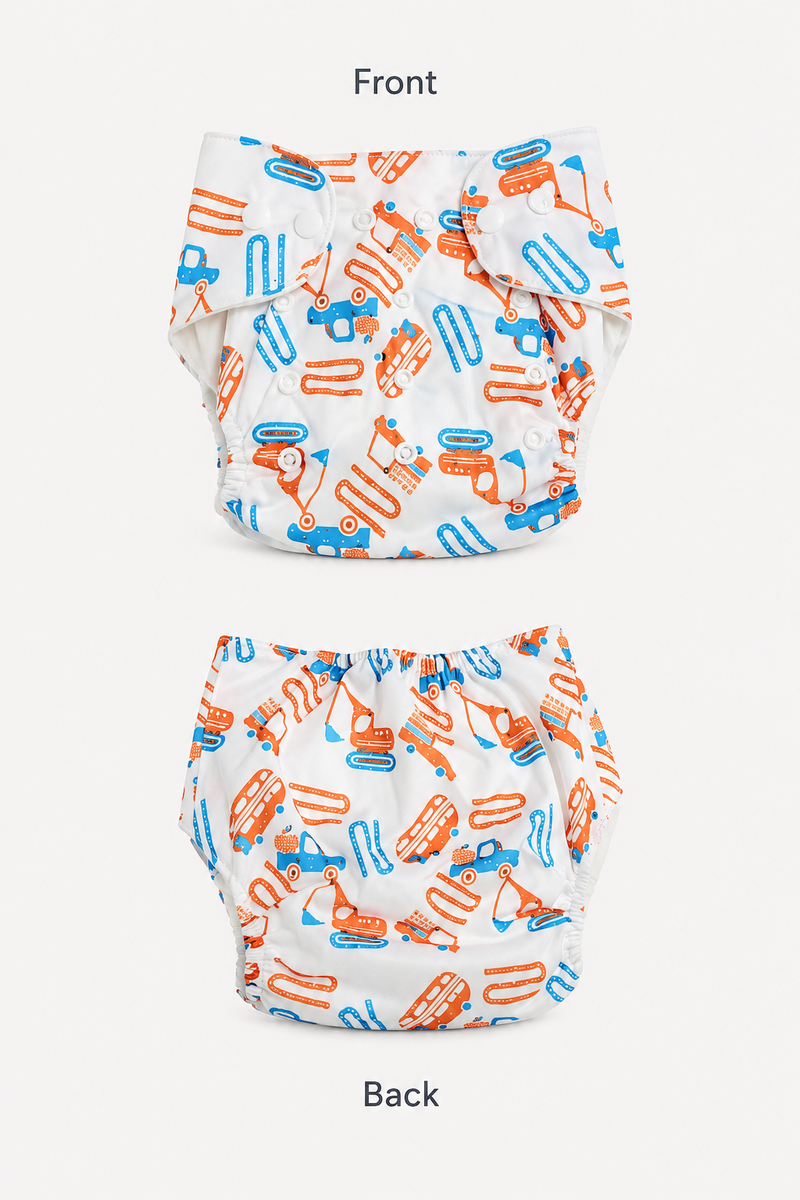 Adjustable Reusable Diaper Pant - Zag Cars