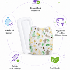 Adjustable Reusable Diaper Pant - Autumn
