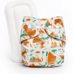 Adjustable Reusable Diaper Pant - Mountains