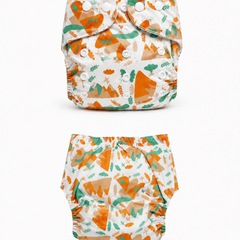 Adjustable Reusable Diaper Pant - Mountains