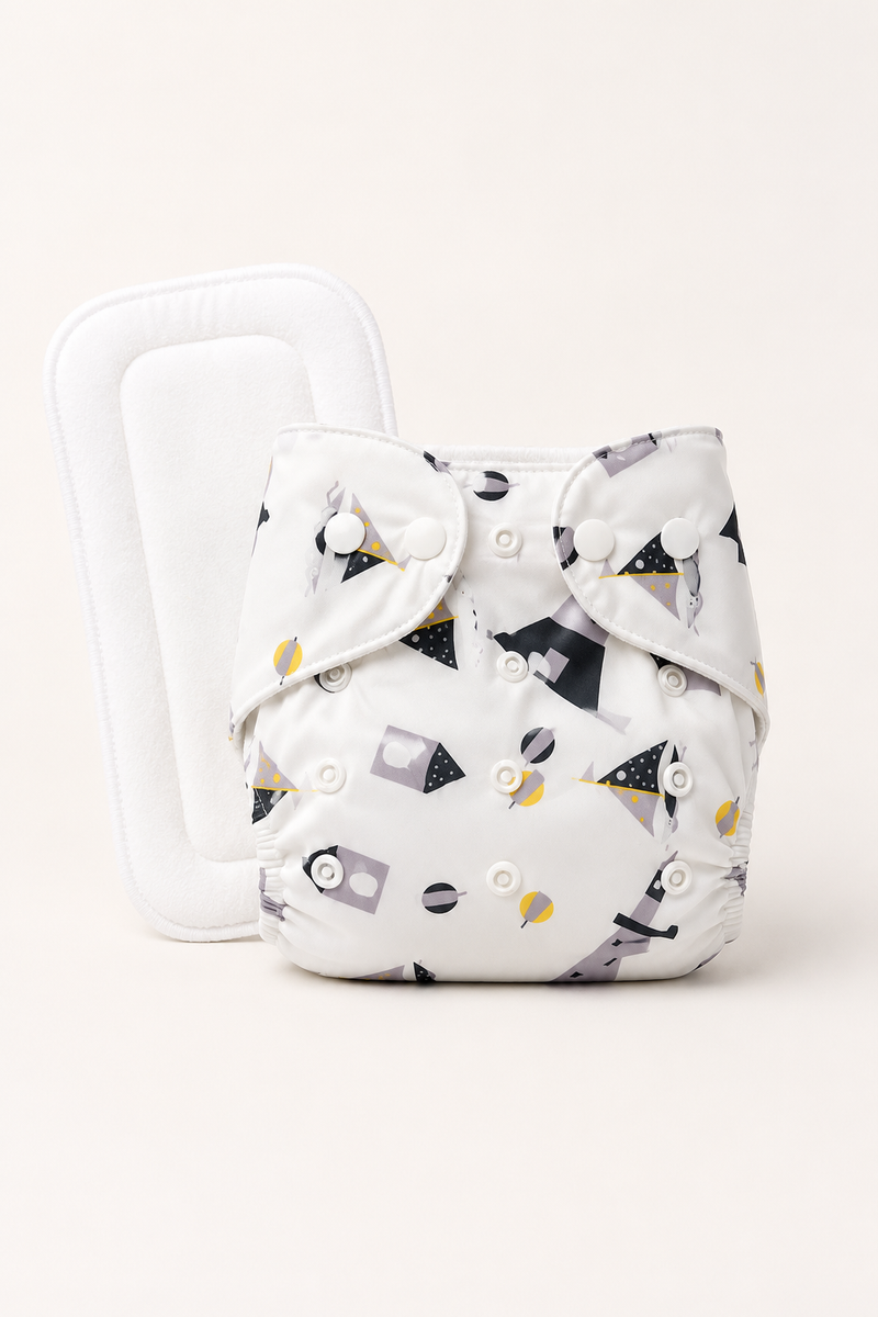 Adjustable Reusable Diaper Pant -Lighthouse