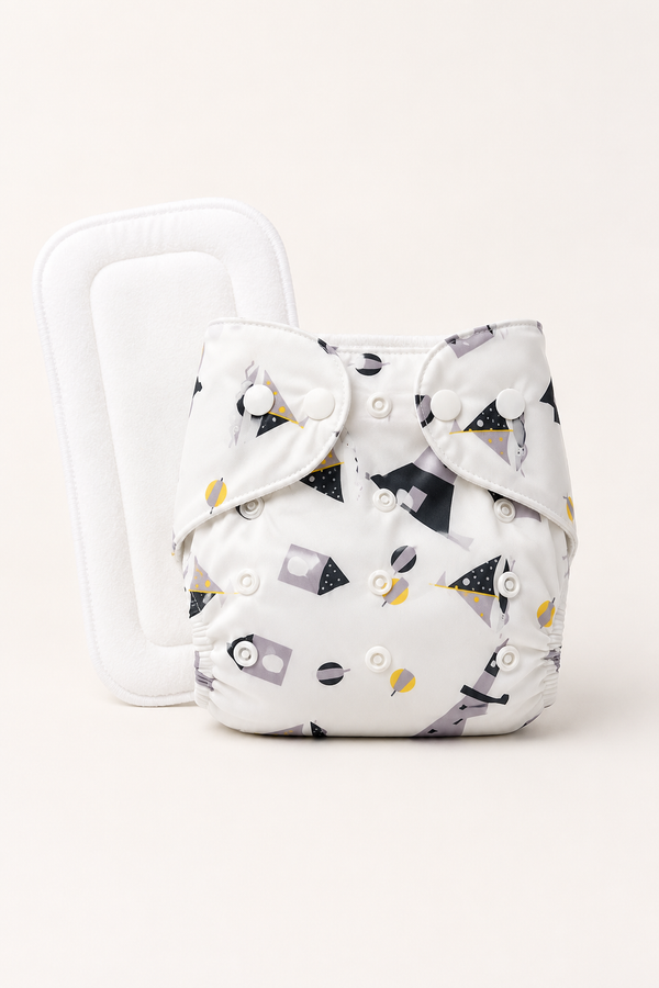 Adjustable Reusable Diaper Pant -Lighthouse