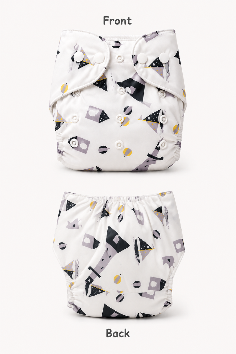 Adjustable Reusable Diaper Pant -Lighthouse