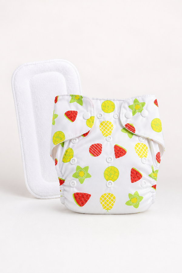 Adjustable Reusable Diaper Pant - Pine Melon