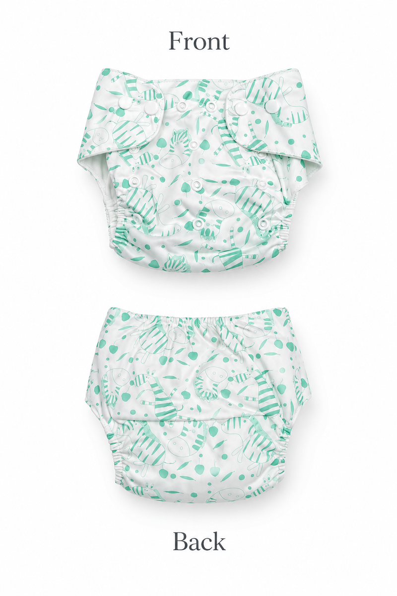 Adjustable Reusable Diaper Pant - Minty