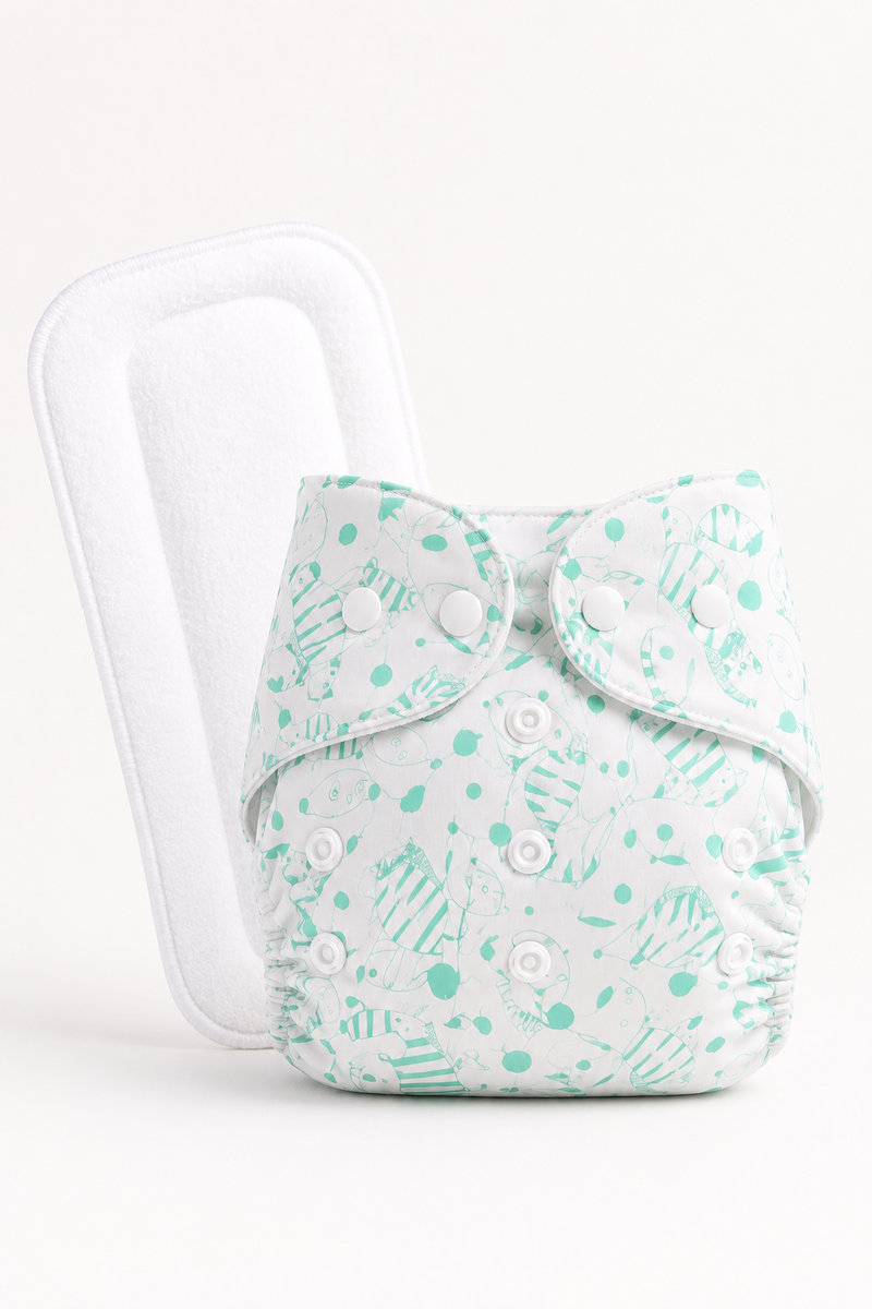 Adjustable Reusable Diaper Pant - Minty