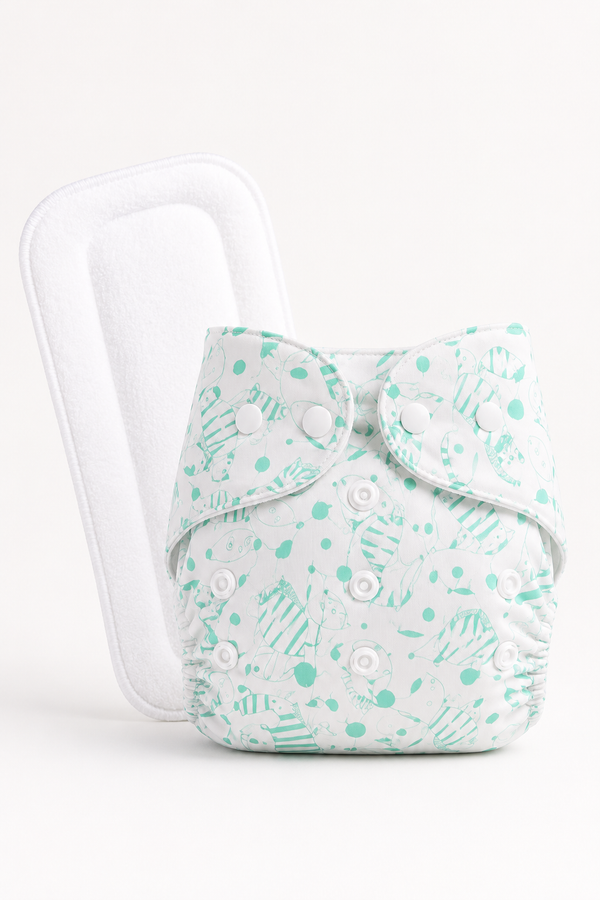 Adjustable Reusable Diaper Pant - Minty