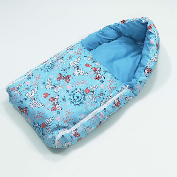Blue Butterfly Baby Sleeping Bag N Carrier