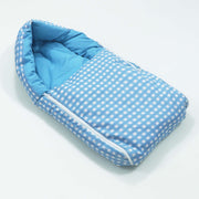 Blue Checks Baby Sleeping Bag N Carrier