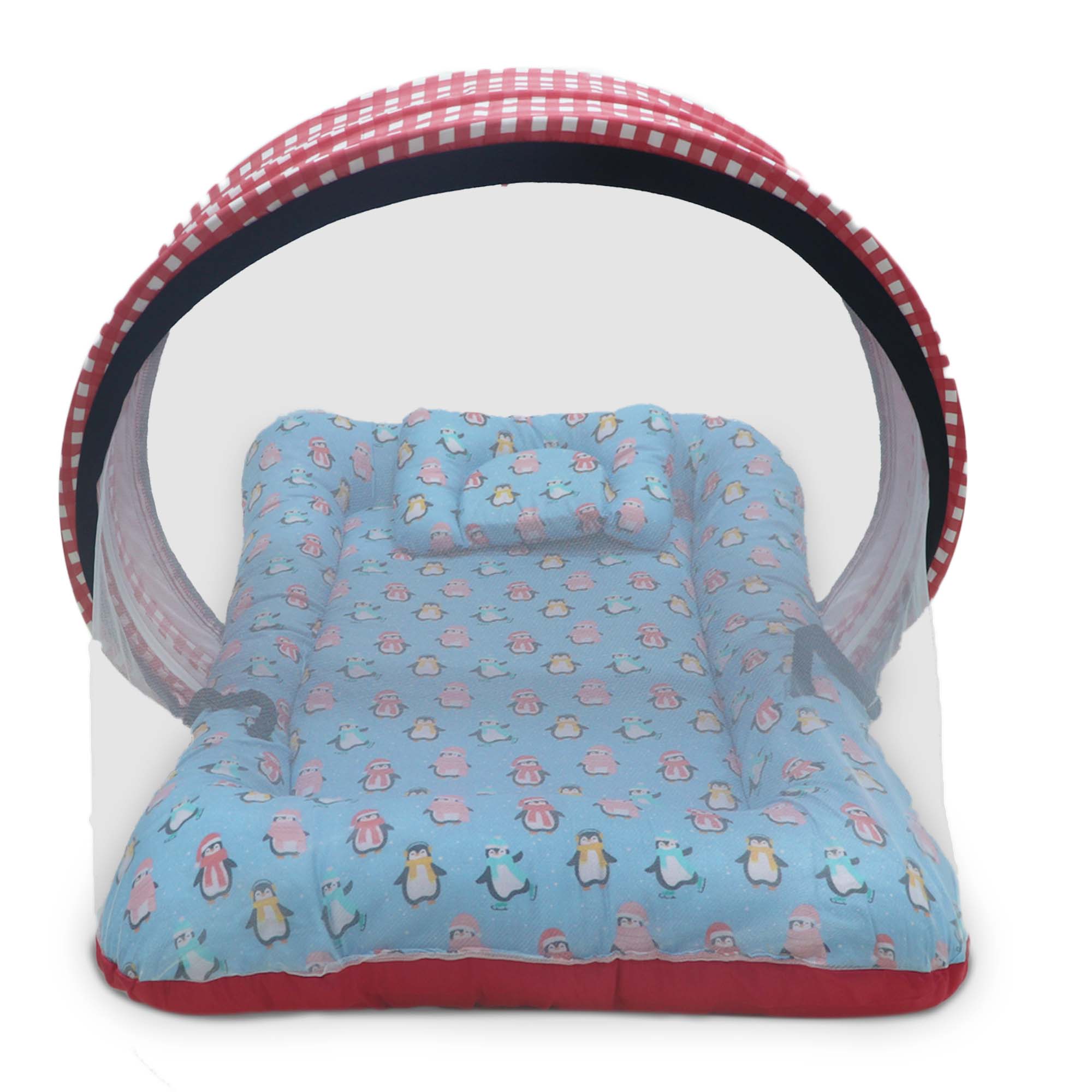 Dancing Penguins -  Kradyl Kroft Bassinet Style Mosquito Net Bedding for Infants