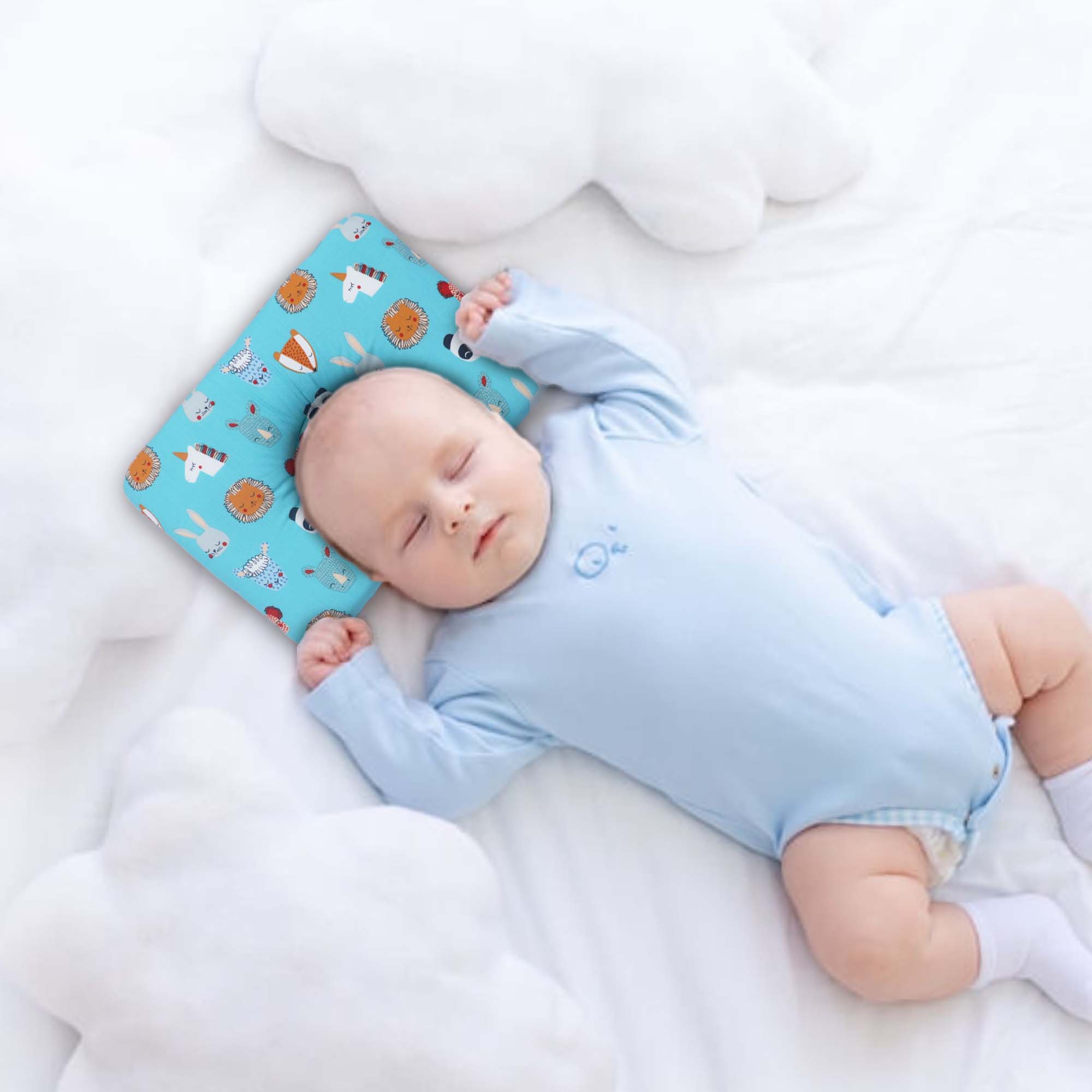 Magical Forest New Born Pillow | Baby Pillow | Head Shaping Pillow