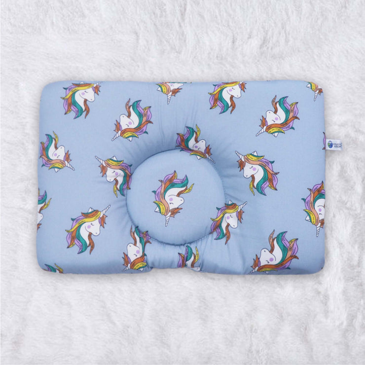 Grey Unicorn New Born Pillow | Baby Pillow | Head Shaping Pillow