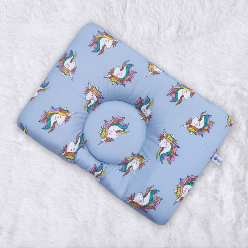 Grey Unicorn New Born Pillow | Baby Pillow | Head Shaping Pillow