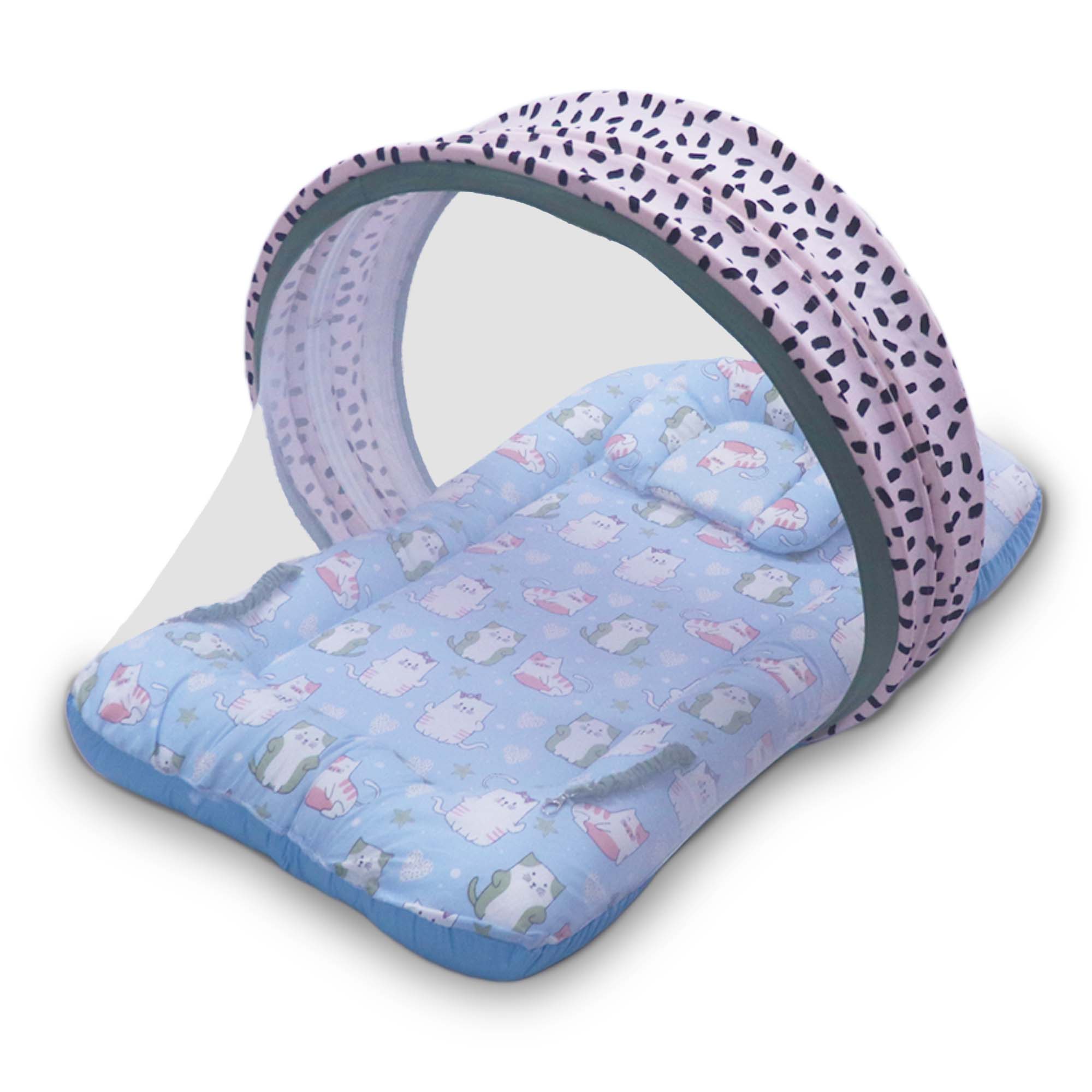 Kitty Love -  Kradyl Kroft Bassinet Style Mosquito Net Bedding for Infants