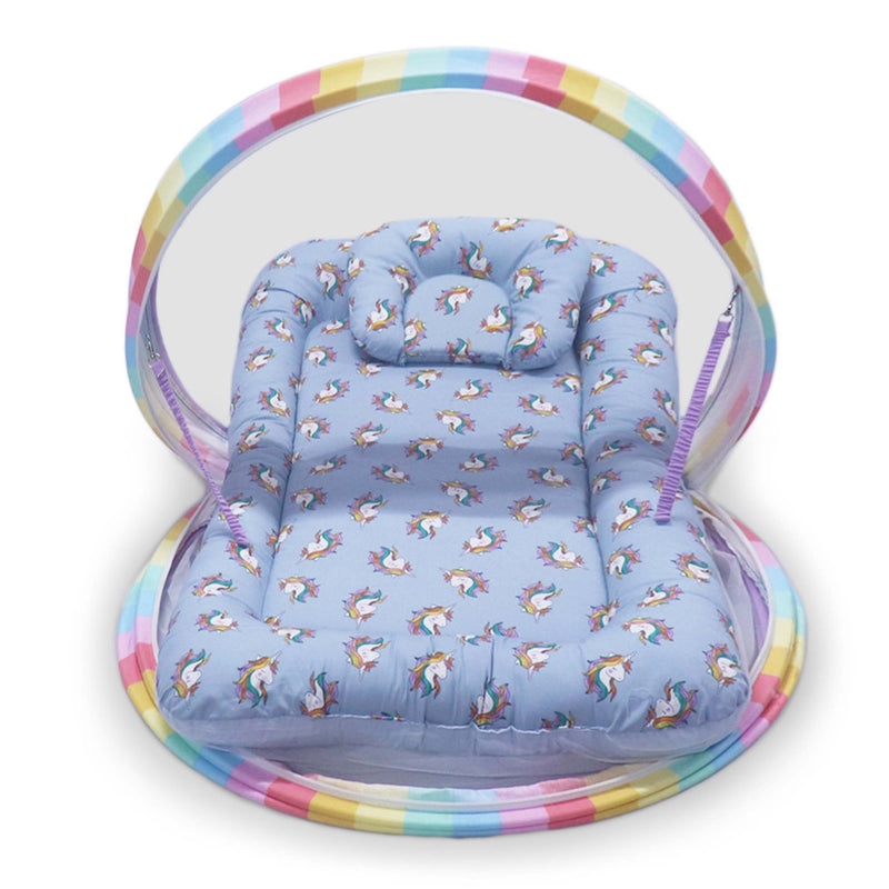 Grey Unicorn -  Kradyl Kroft Bassinet Style Mosquito Net Bedding for Infants