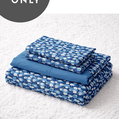 Kradyl Kroft Kids 3 Pcs Bedding Set with Removable Covers | Duvet, Pillow and Lumbar Pillow with 100% Cotton Covers - Clouds