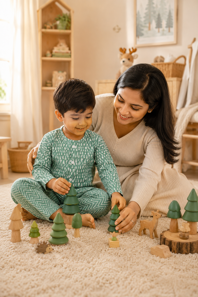 Green Kafe -  Baby 100% Cotton Coord Set