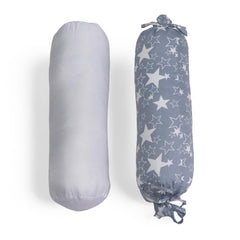 Grey Star - Set of 2 Side Pillows for Kids above 12 Years