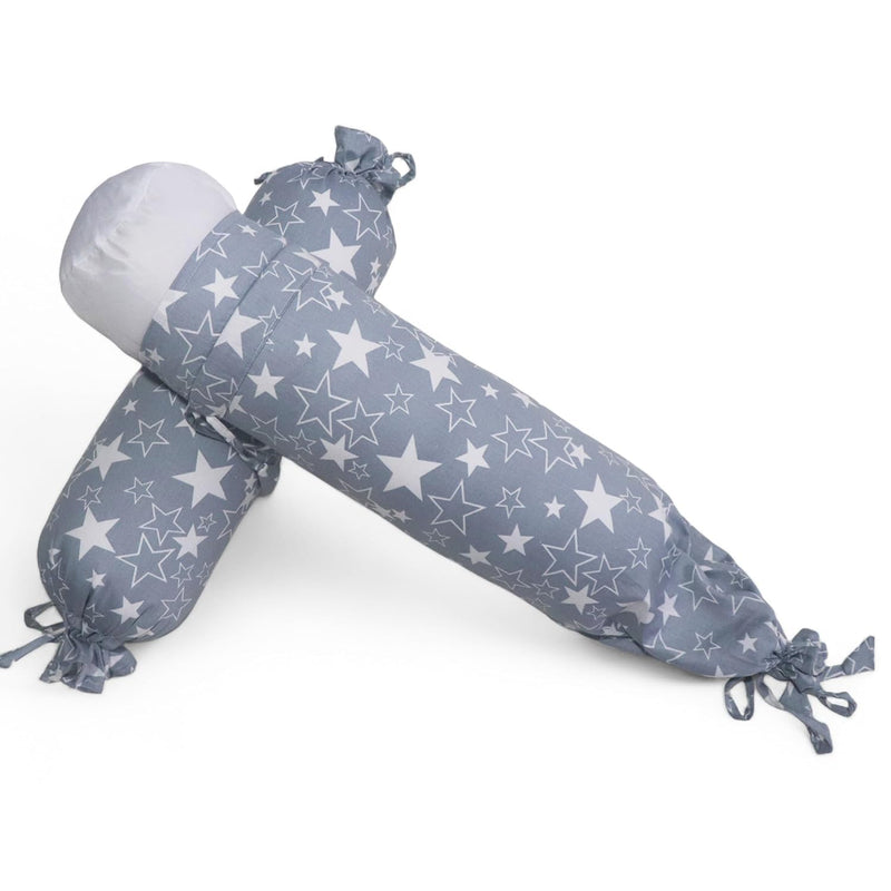 Grey Star - Set of 2 Side Pillows for Kids above 12 Years