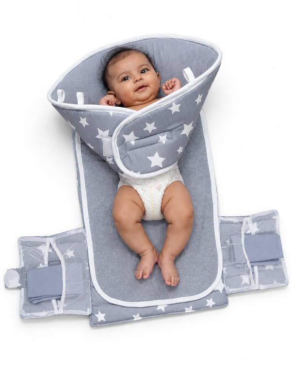 Born Star Grey Diaper Changing Mat for Baby