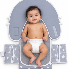 Born Star Grey Diaper Changing Mat for Baby