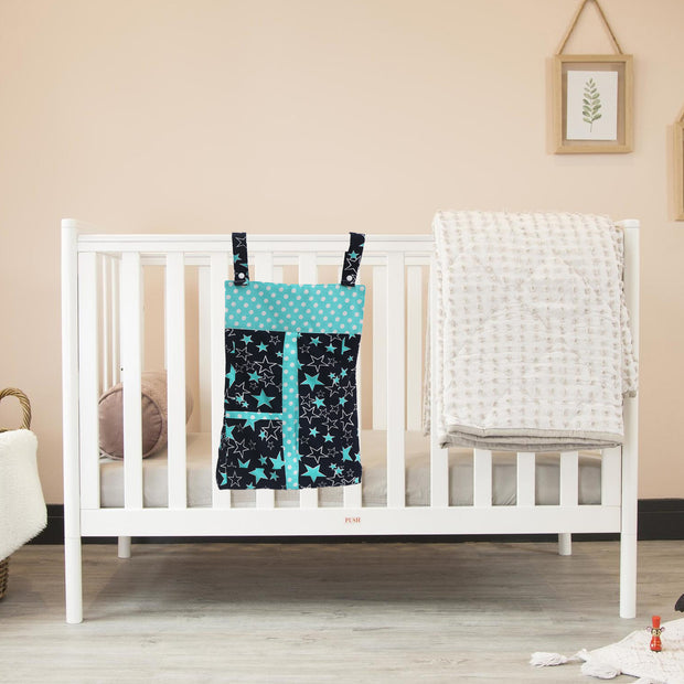 Black & Blue Star-Diaper & Nappy Stacker Multi-Purpose Storage for Essentials