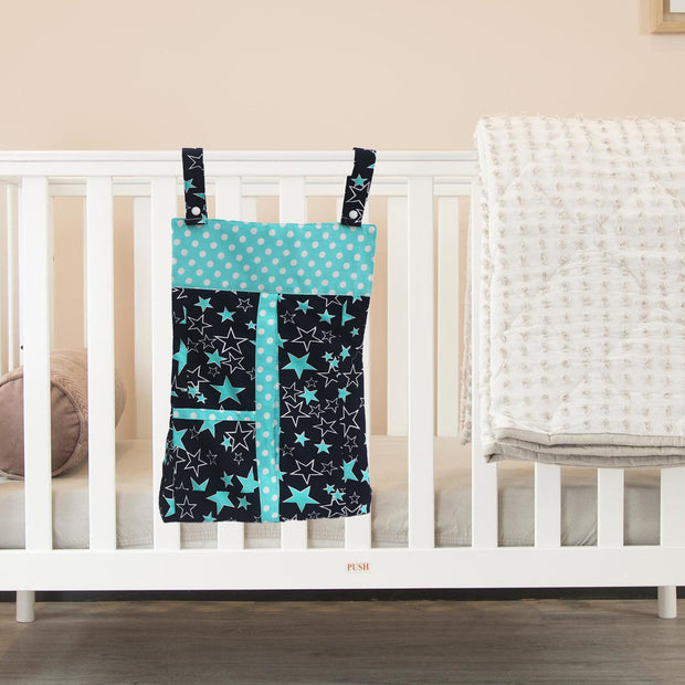 Black & Blue Star-Diaper & Nappy Stacker Multi-Purpose Storage for Essentials