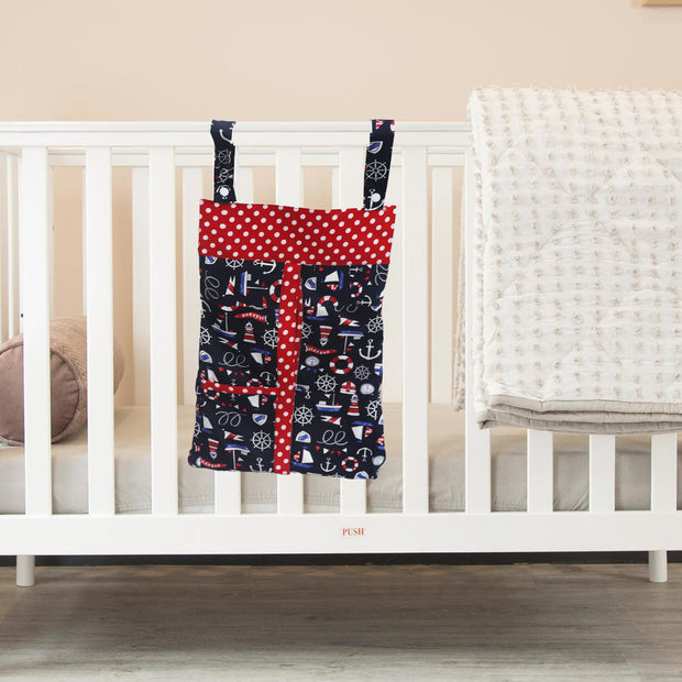 Red Polka Dot-Diaper & Nappy Stacker Multi-Purpose Storage for Essentials