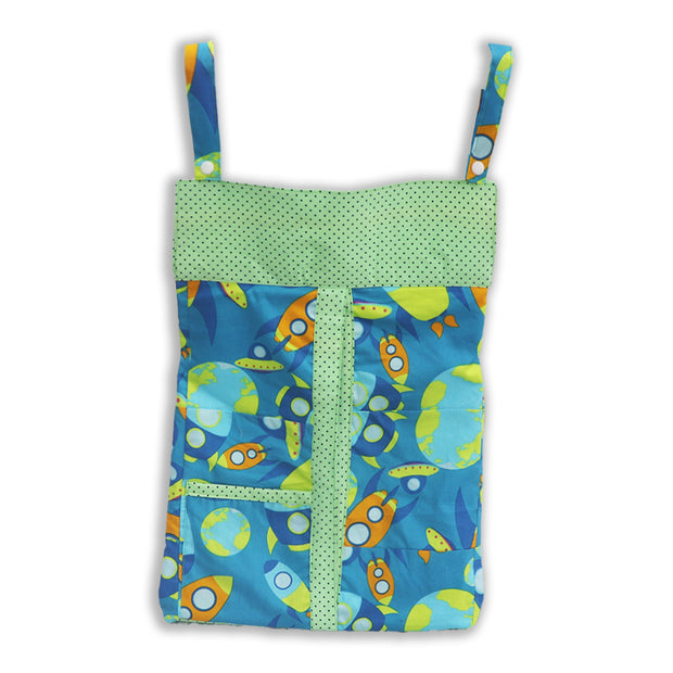 Blue Green Printed-Diaper & Nappy Stacker Multi-Purpose Storage for Essentials