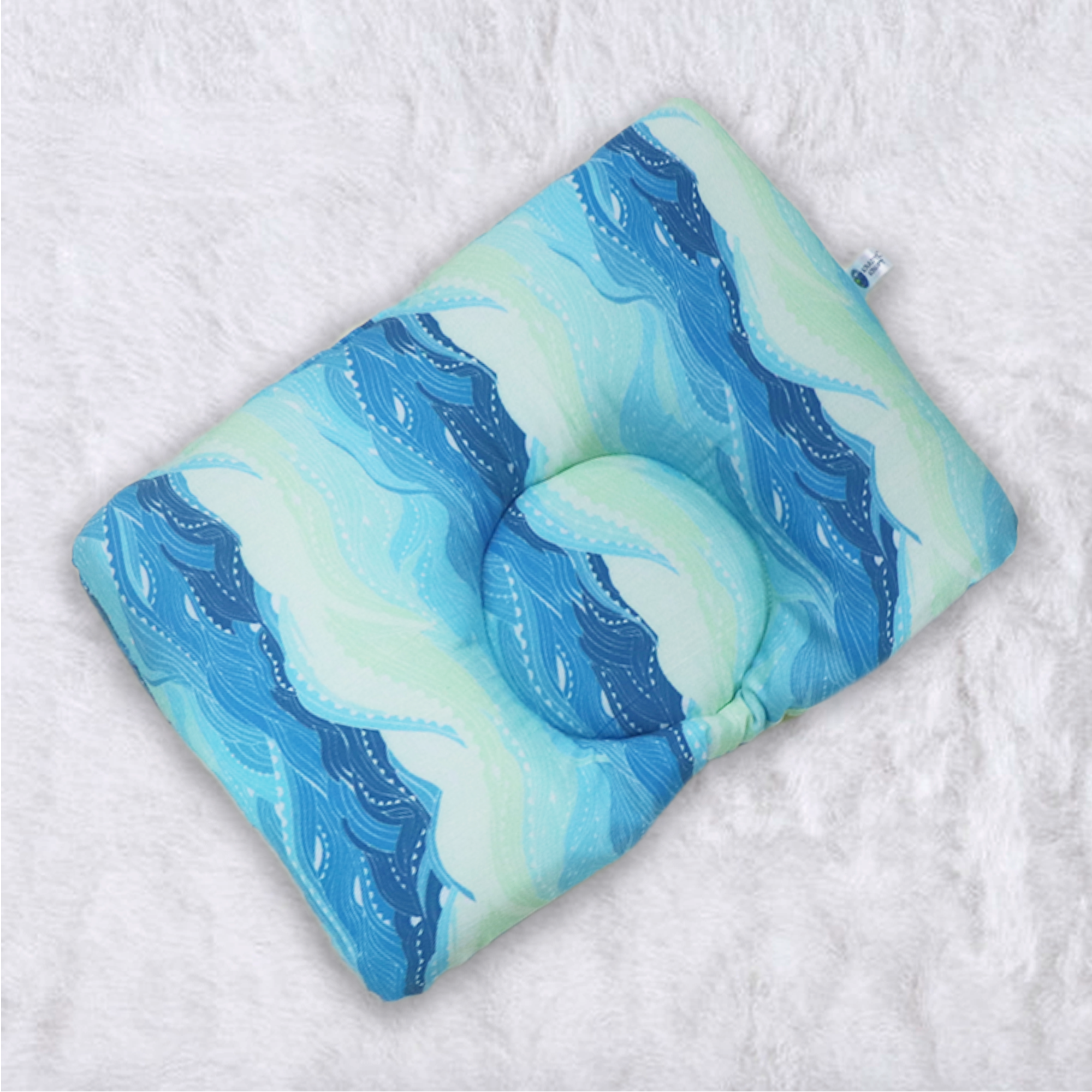 Waves New Born Pillow | Baby Pillow | Head Shaping Pillow