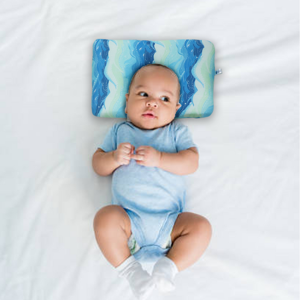 Waves New Born Pillow | Baby Pillow | Head Shaping Pillow